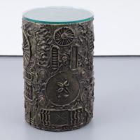 Adrian Pearsall Brutalist Drum Table , Pedestal - Sold for $2,048 on 10-10-2026 (Lot 43).jpg